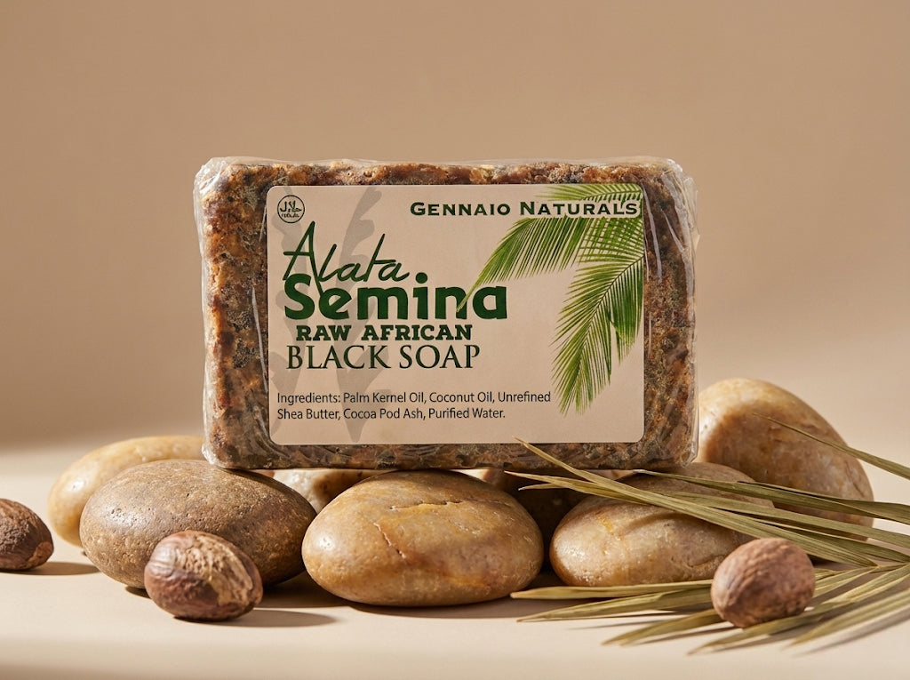 Raw Natural Organic African Black Soap