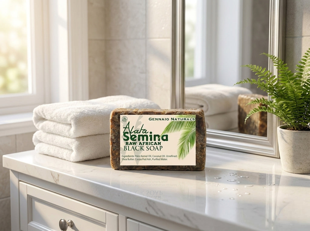 Raw Natural Organic African Black Soap